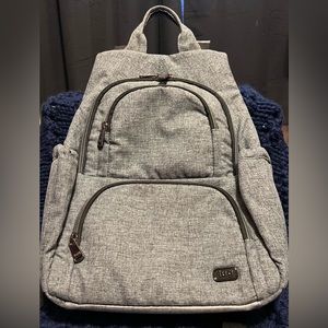 Lug Hatchback 3 Backpack Heather Grey EUC